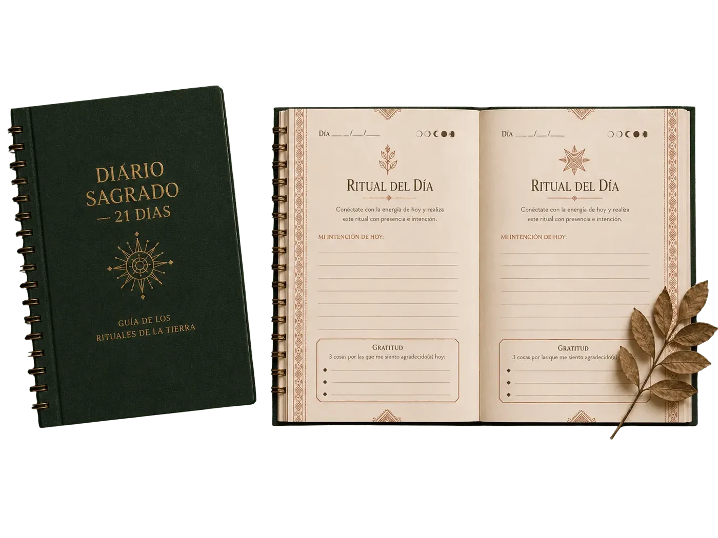 Mockup Diario Sagrado de los 21 Días