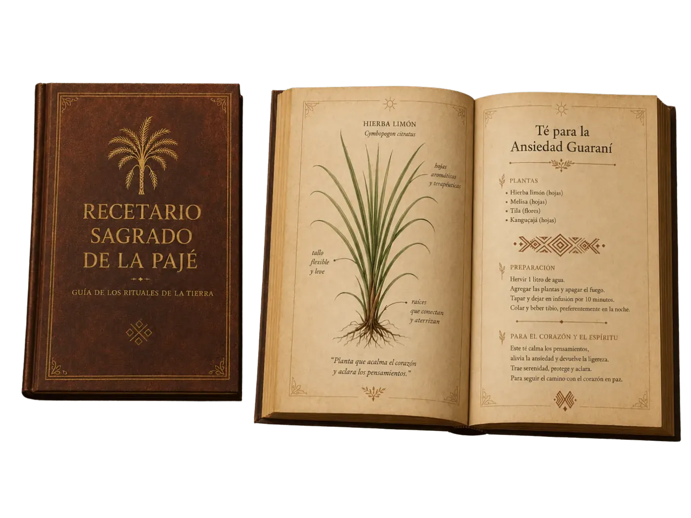 Mockup Recetario Sagrado del Chamán