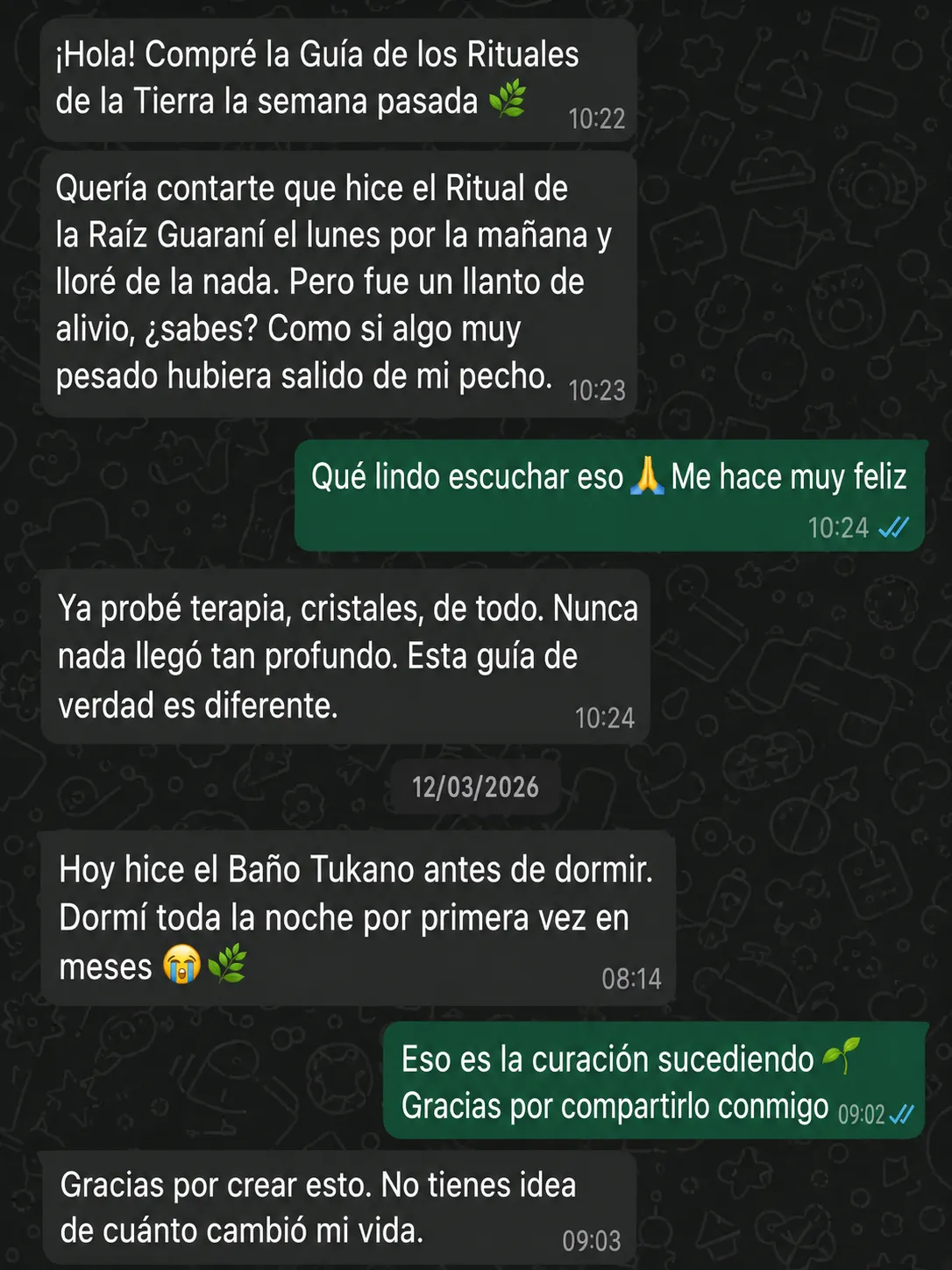 Testimonio 2 de alumno de la Guía de los Rituales