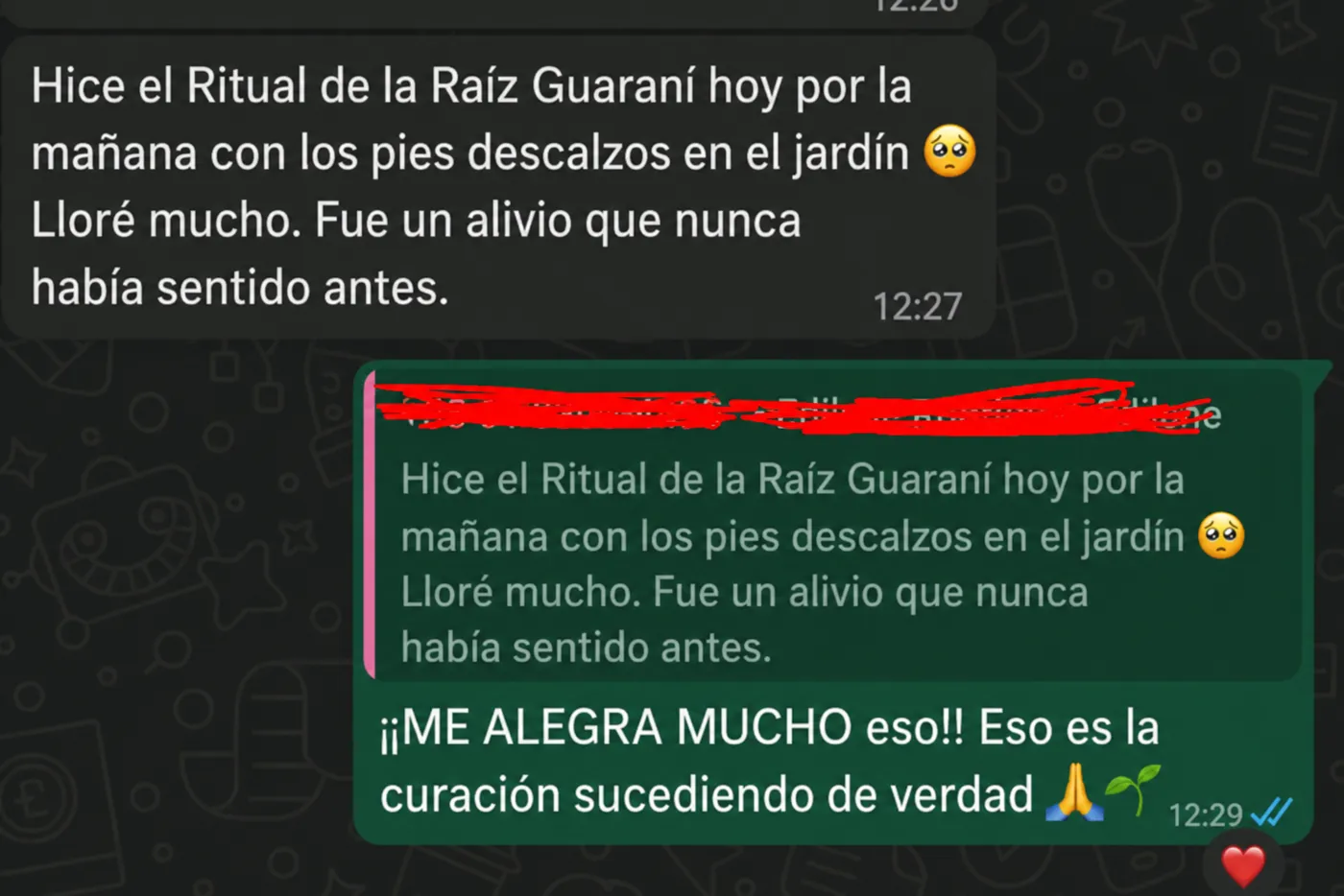 Testimonio 4 de alumno de la Guía de los Rituales