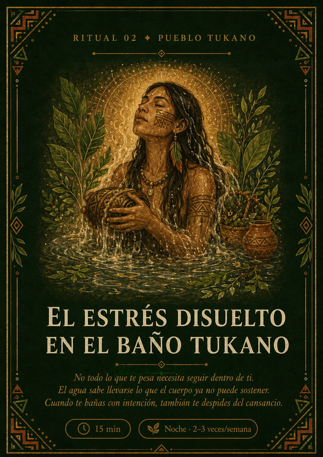 Ritual 02 — El estrés disuelto en el baño Tukano